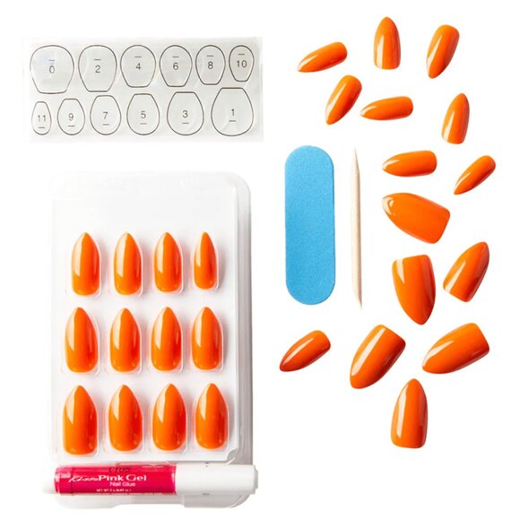 KISS Halloween Special Design Orange Nails - Long Gone - Picture 3 of 5